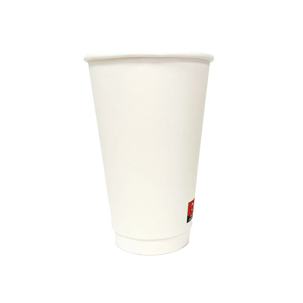White Matt PE DW Hot Cups (20x25)