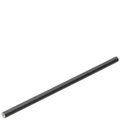 5x140mm 3ply Greenspirit Paper Cocktail Straws Black(20x250)