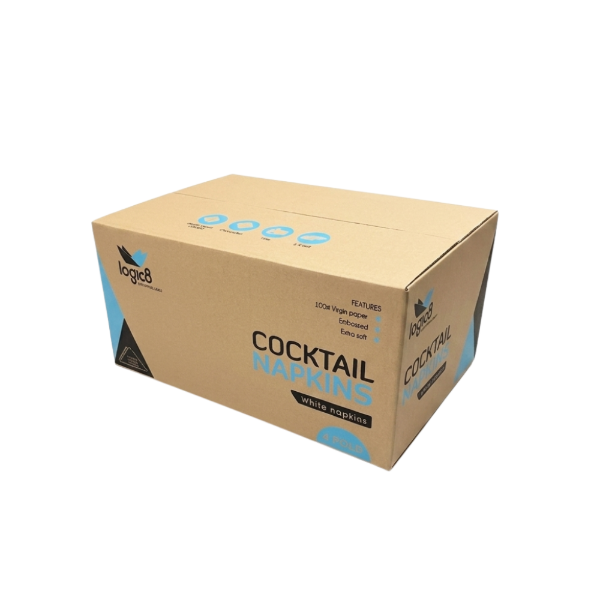 Logic8 White 2ply Cocktail Napkin (16 x 250's)