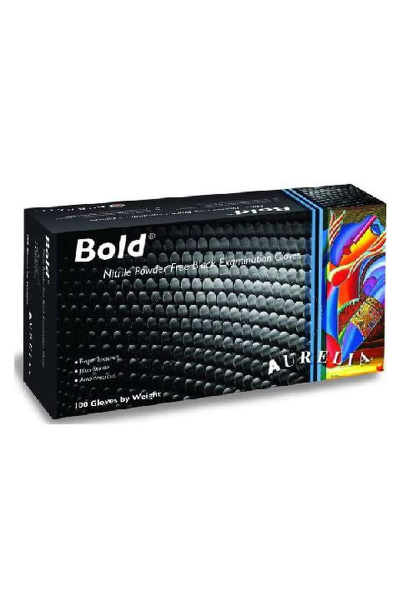 AURELIA Bold black nitrile examination gloves