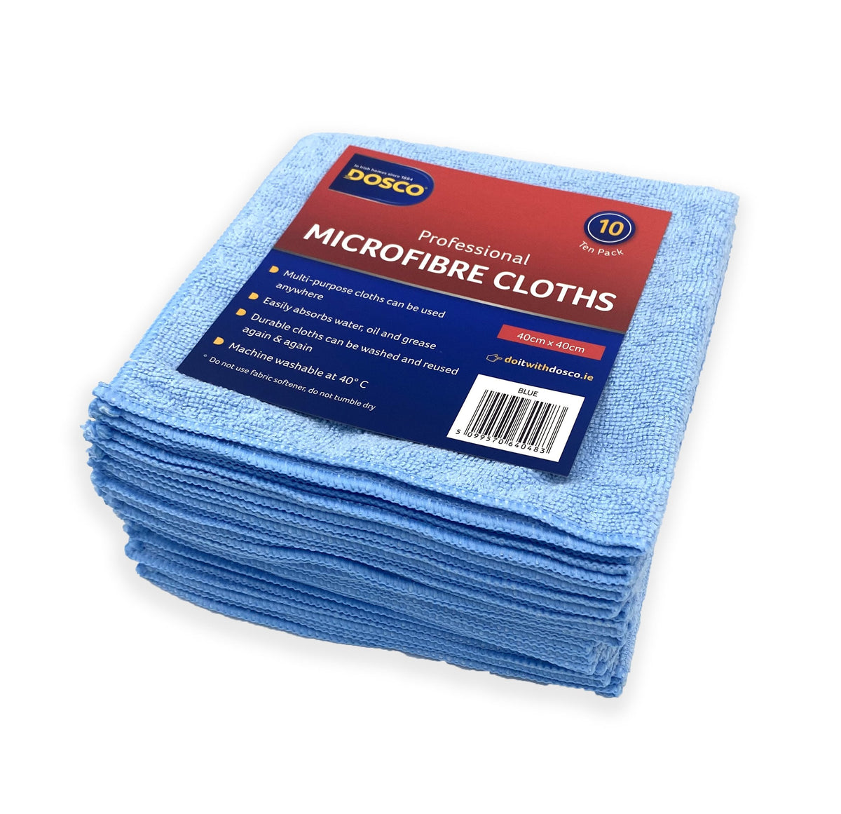 Dosco Professional Microfibre Cloths 10 Pack