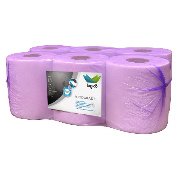 Logic8 400 Sheet White Centrefeed Roll