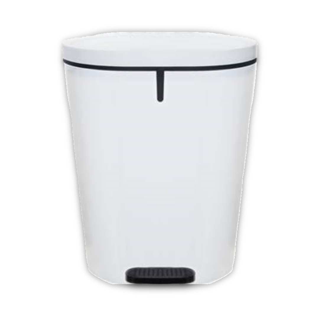 25L Pedal Bin Plastic White