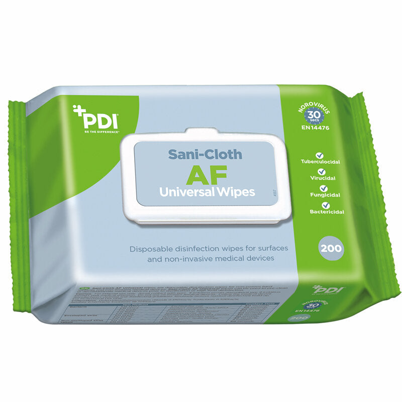 Sani-Cloth AF Disinfection Universal Wipes Flat Pack 200 sheets x 6