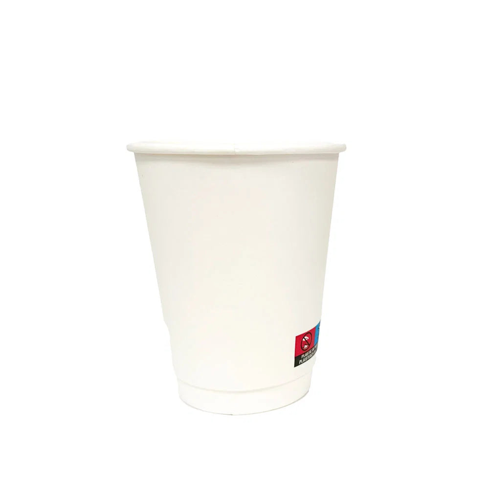 White Matt PE DW Hot Cups (20x25)