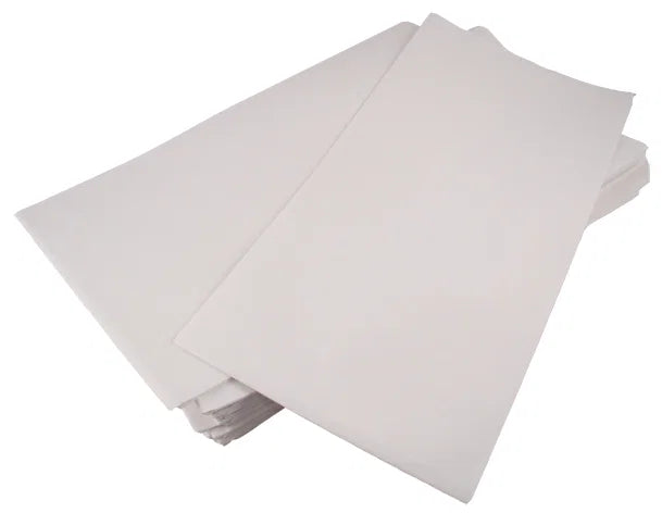 90x90cm Tamask White Table Cover (10 x 25)