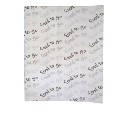 350 x 450mm Food to go Compostable greaseproof sheet (960)