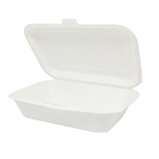 6"x4" Bagasse Small Lunch Box (20x50)