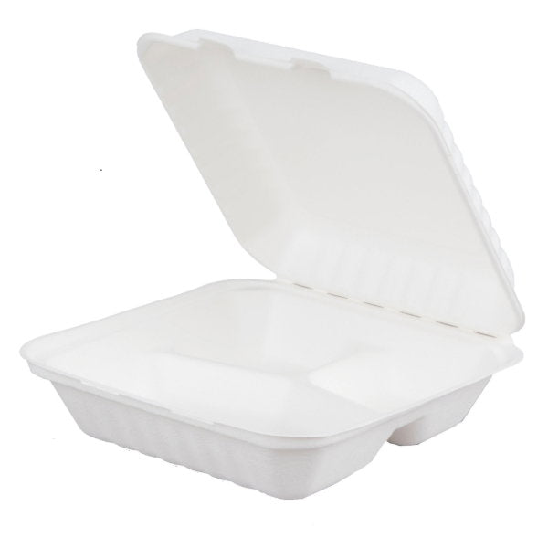 Bagasse Rectangle Meal Box PFAS FREE