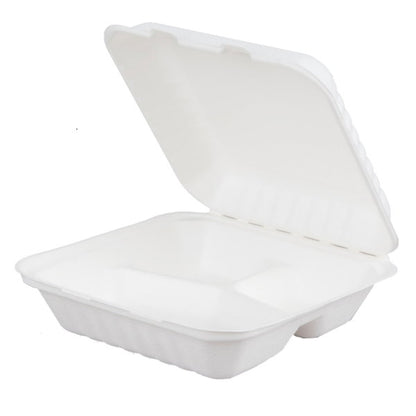 Bagasse Rectangle Meal Box PFAS FREE