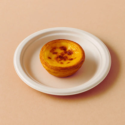 Bagasse Round Plate (20x50`s) - PFAS FREE