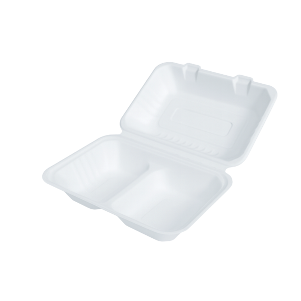 Bagasse Rectangle Meal Box PFAS FREE