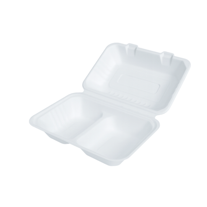 Bagasse Rectangle Meal Box PFAS FREE