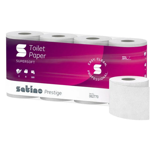 2ply Satino Prestige 180 Sheets Toilet Paper Eco (MT1) (8x8)