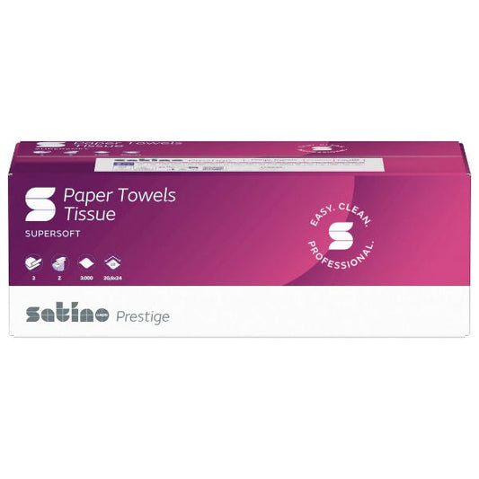2ply Satino Prestige Zfold Hand Towel Eco (15x200)