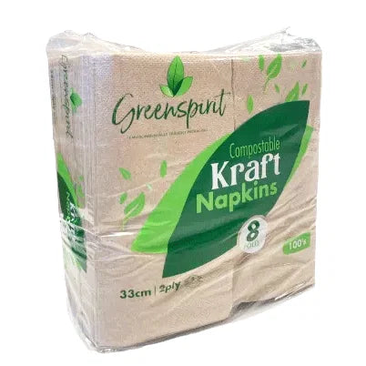 Compostable Kraft Napkins (20 x 100's)