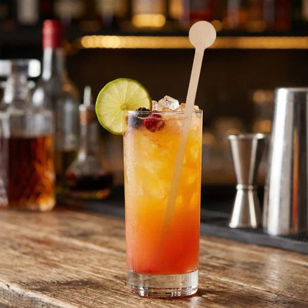 Wooden Cocktail Disc Stirrer 10x100 (1000)