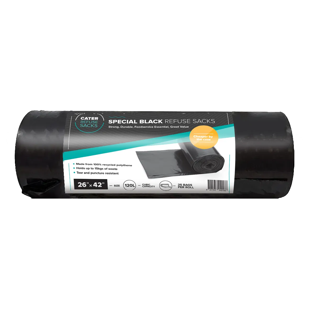 26" x 42" Special black refuse sacks (8x25s )