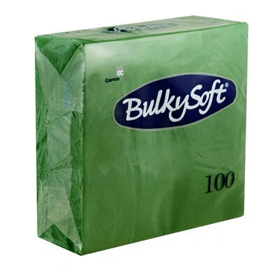 BulkySoft 40x40cm Cream 2ply 4 Fold Dinner Napkin (20x100)