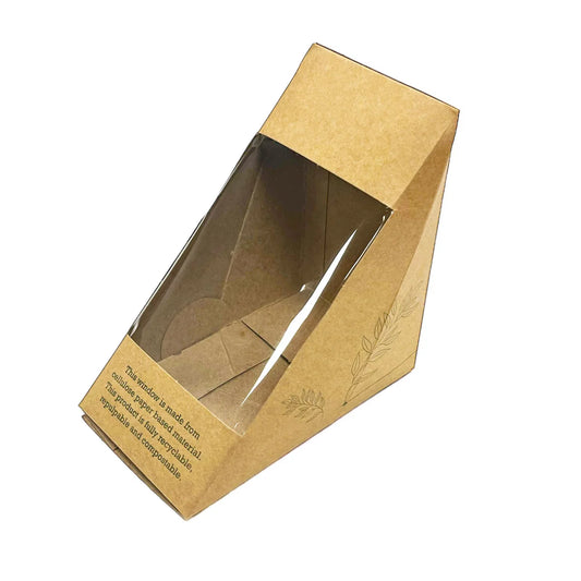Kraft Deepfill Sandwich Compostable Window (10x50)
