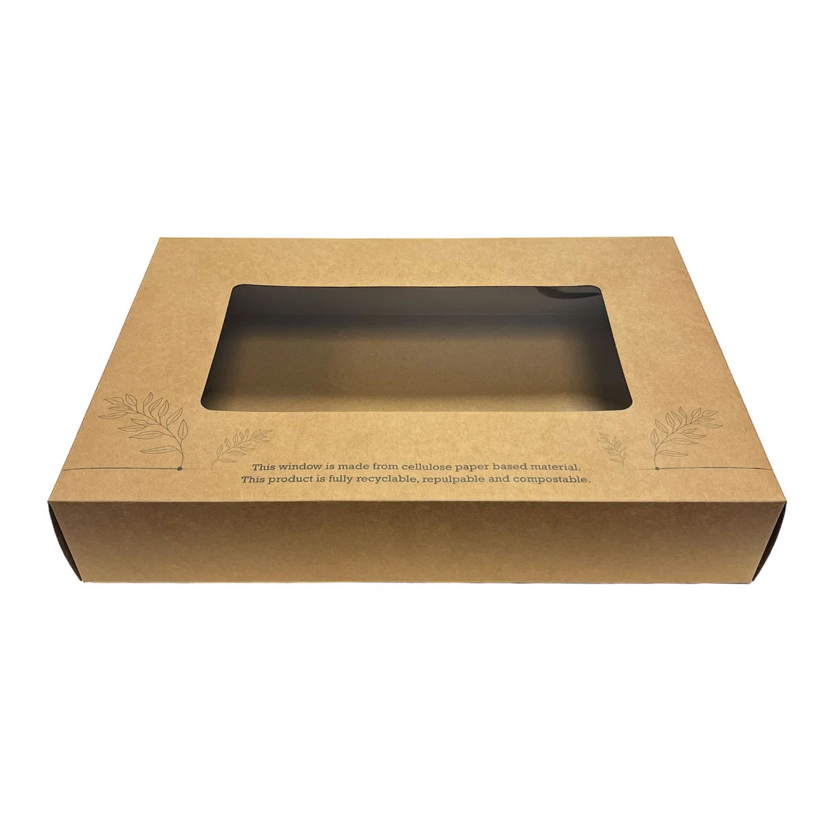 Kraft Platter Box & Insert Compostable Window