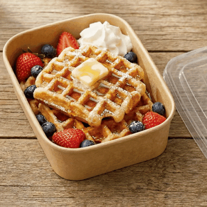 Spiritpak Kraft Rectangular Cont & PP Lids (3 x 50's)