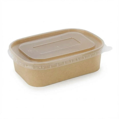 Spiritpak Kraft Rectangular Cont & PP Lids (3 x 50's)