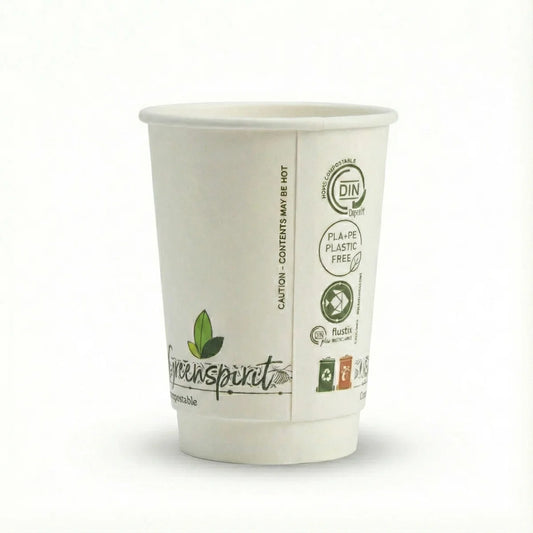 White Greenspirit Aqueous DW Hot Cups (20x25)