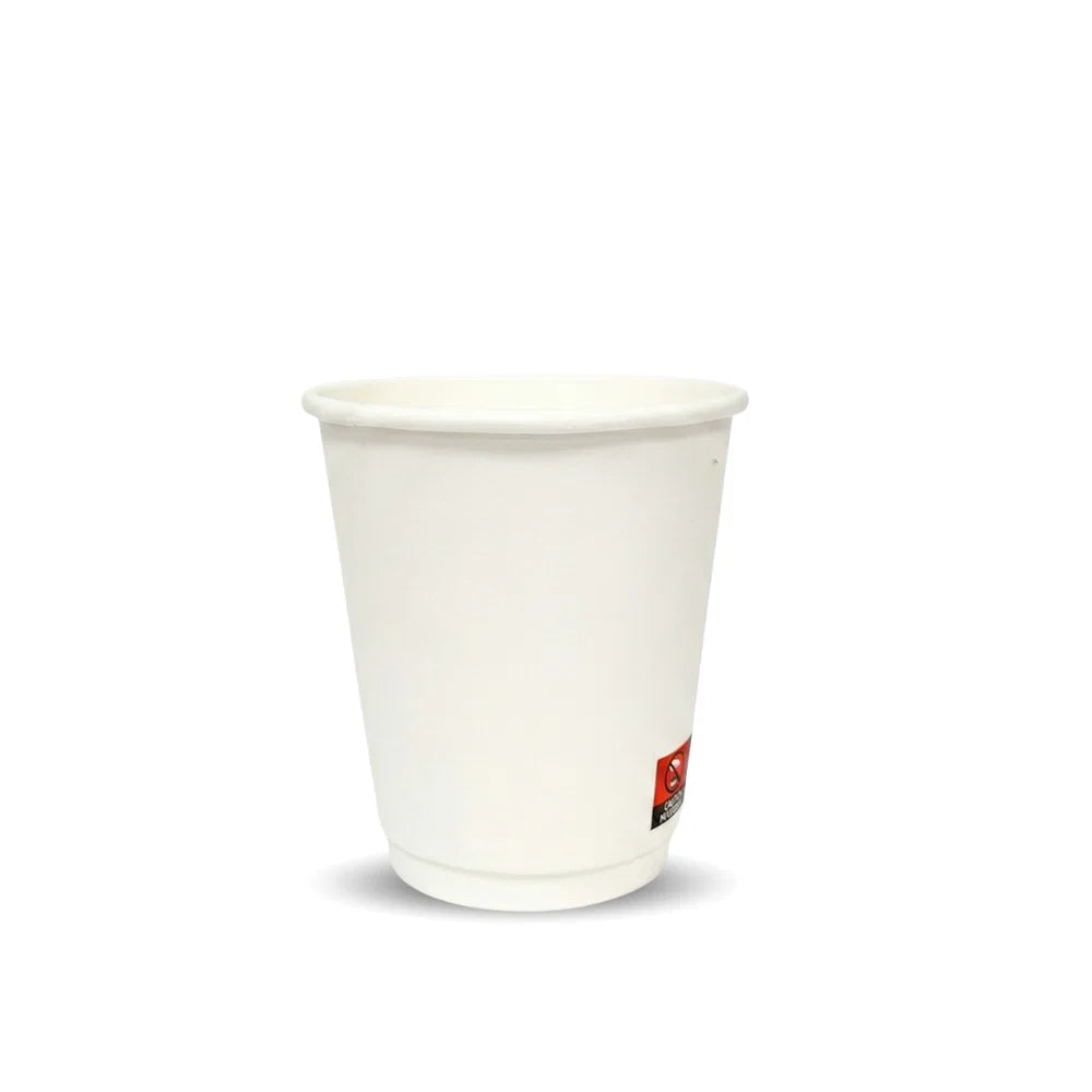 White Matt PE DW Hot Cups (20x25)