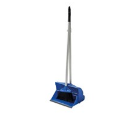 Long Handled Dustpan and Brush Set Blue