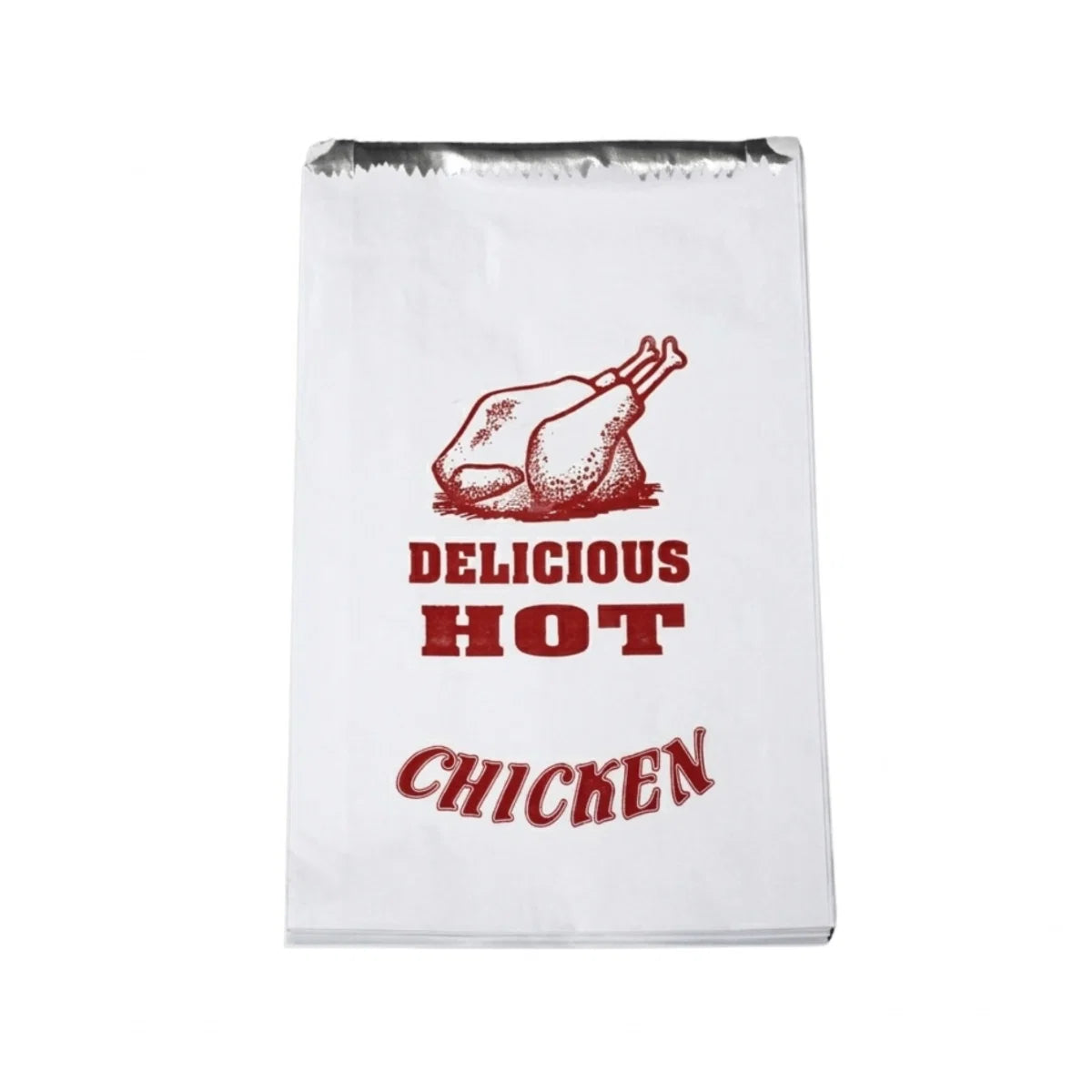 Large Flat Foil Chicken Bags (200x250x360mm) (500)