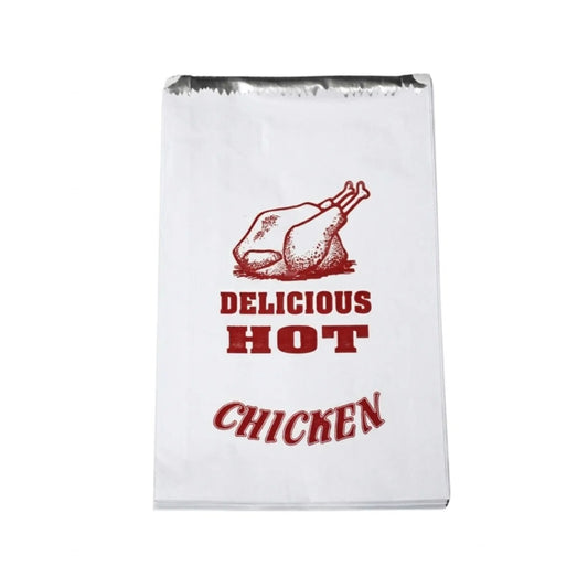 Large Flat Foil Chicken Bags (200x250x360mm) (500)