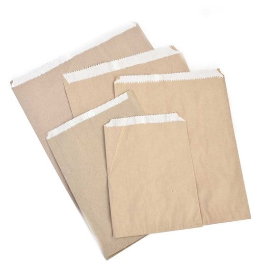 2LB BROWN LINED BAG