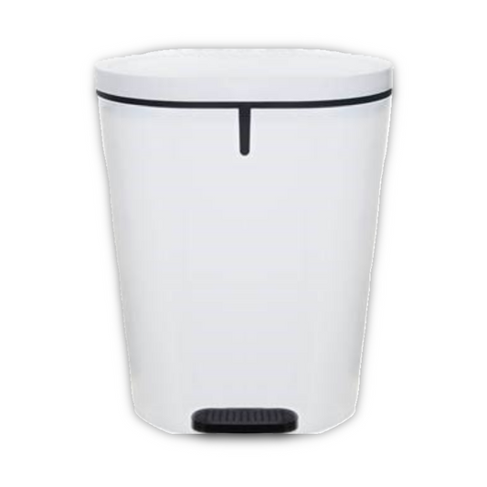 25L Pedal Bin Plastic White