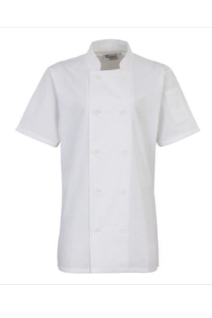 Women's short sleeve chef's jacket