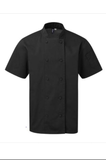 Chefs coolchecker short sleeve jacket