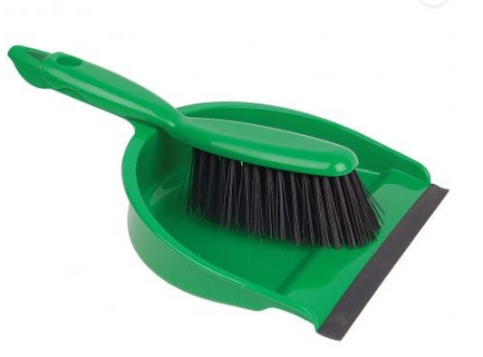 Green Dustpan Set