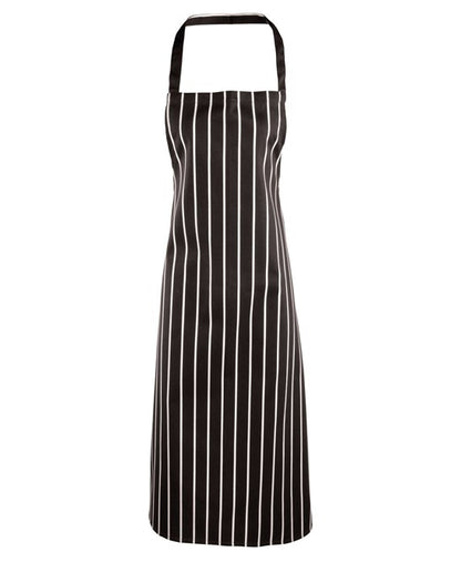 Striped bib apron
