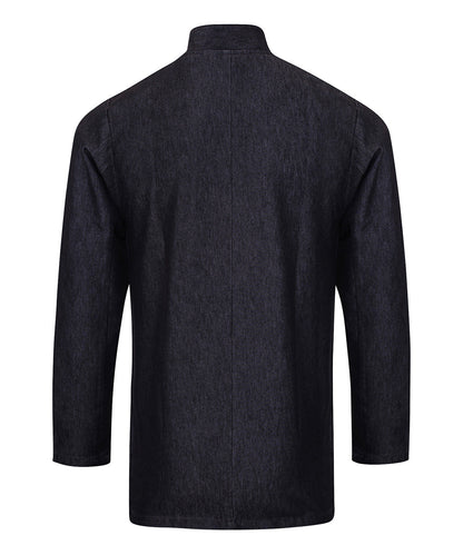 Denim long sleeve chef's jacket