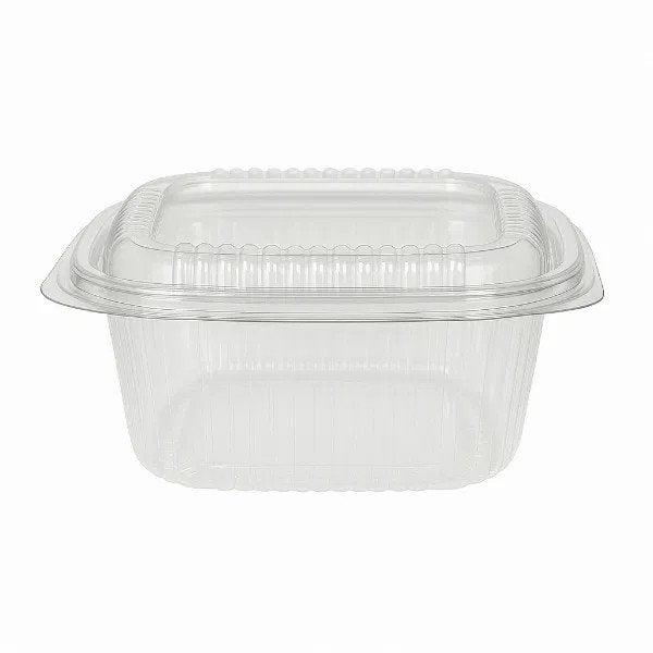 rPET Square hinged salad container (6x50)