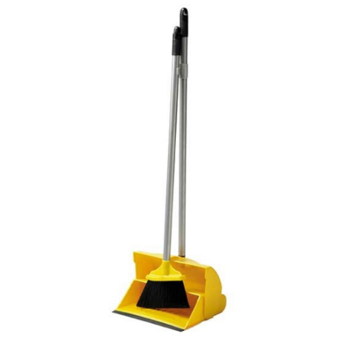 Long Handled Dustpan and Brush Set Yellow